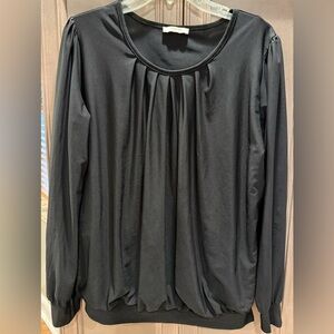 Timeson XL Black Long Sleeve Women's Blouse